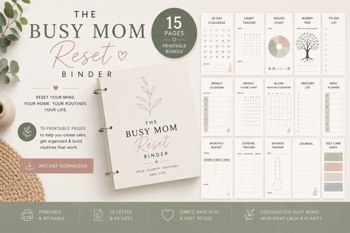 Busy Mom Reset Binder