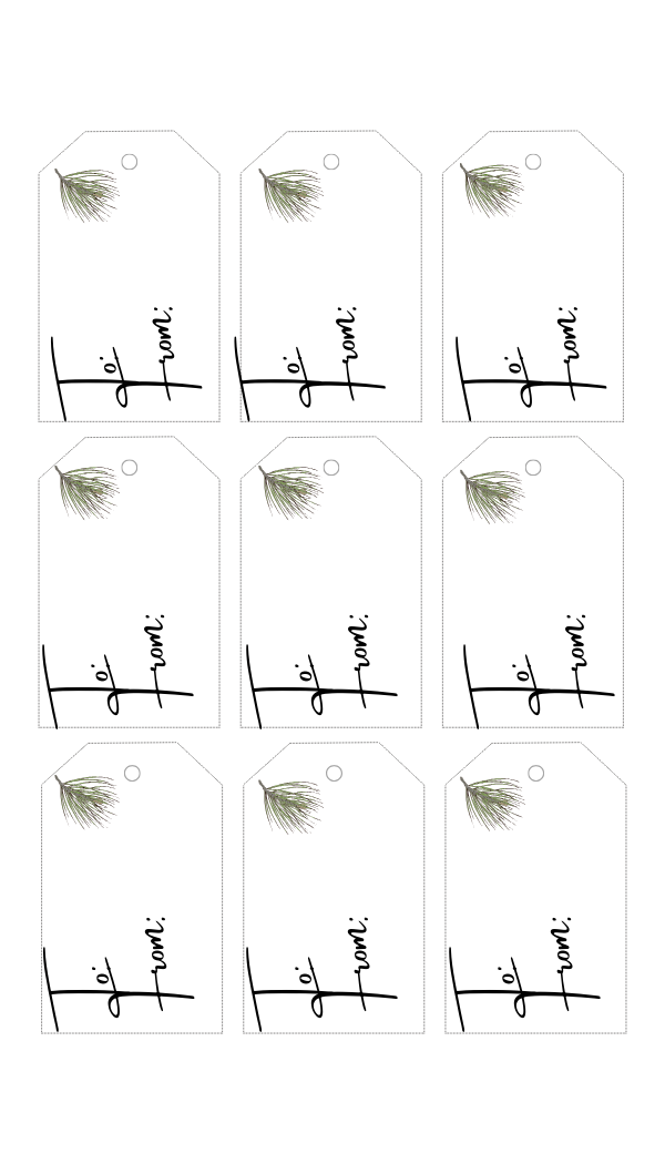 Elegant Christmas Gift Tag