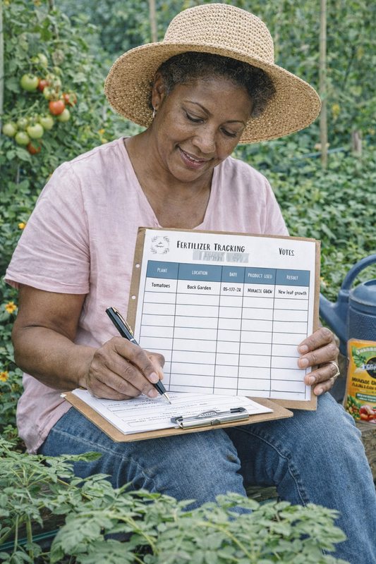 Garden Fertilizer Tracker Sheet