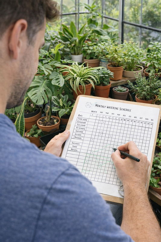 Monthly Watering Schedule
