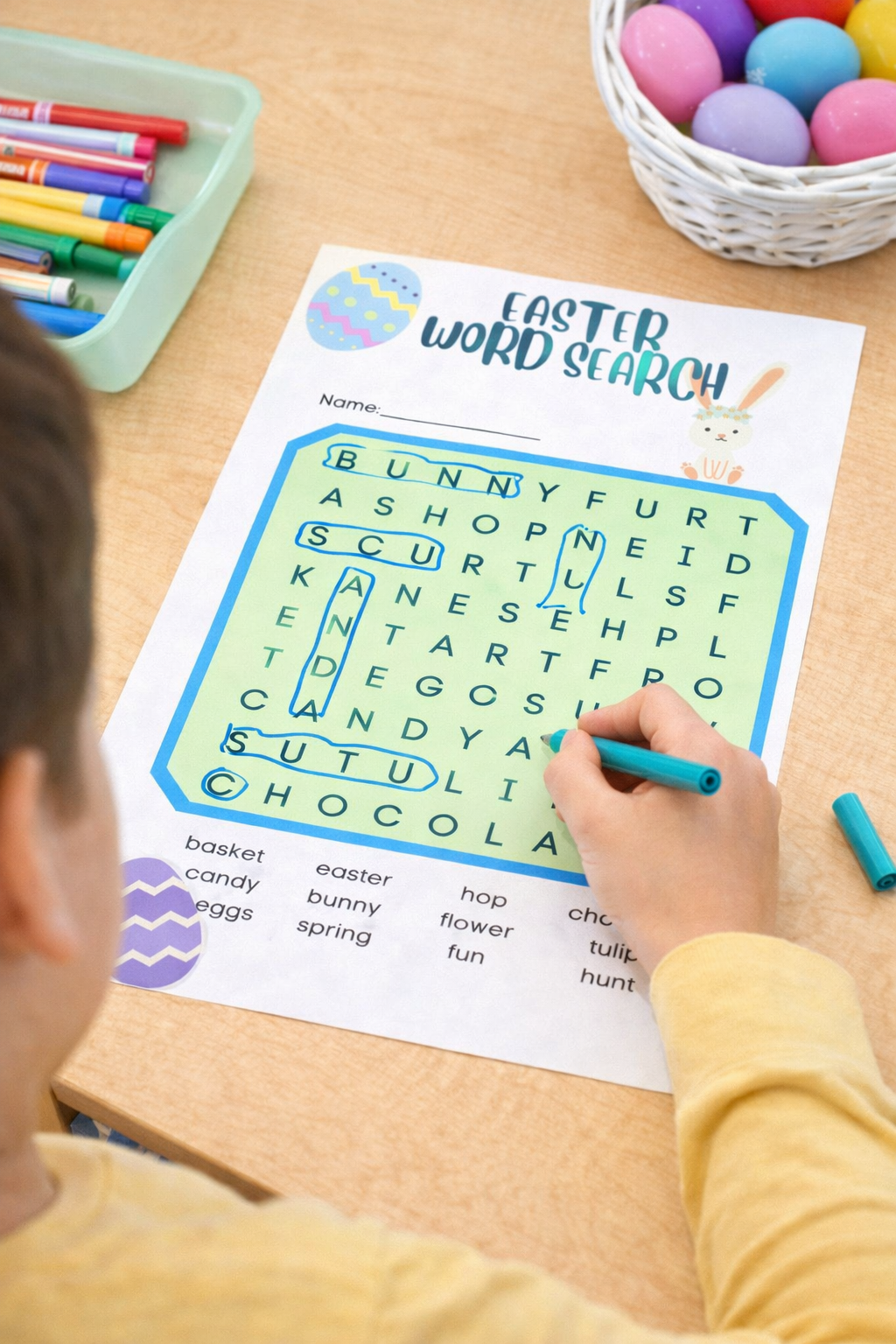 Printable Easter Activity Bundle: Scavenger Hunt, Coloring (Digital Download)