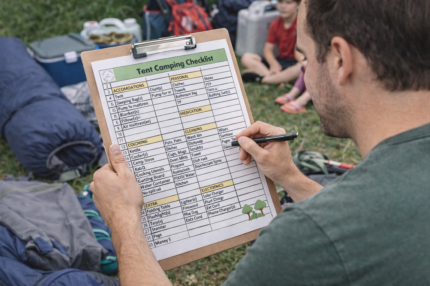 Camping Trip Checklist (Digital Download)