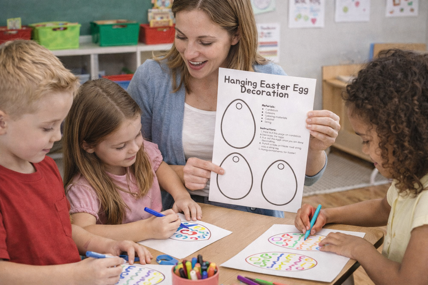 Hanging Easter Egg Decoration