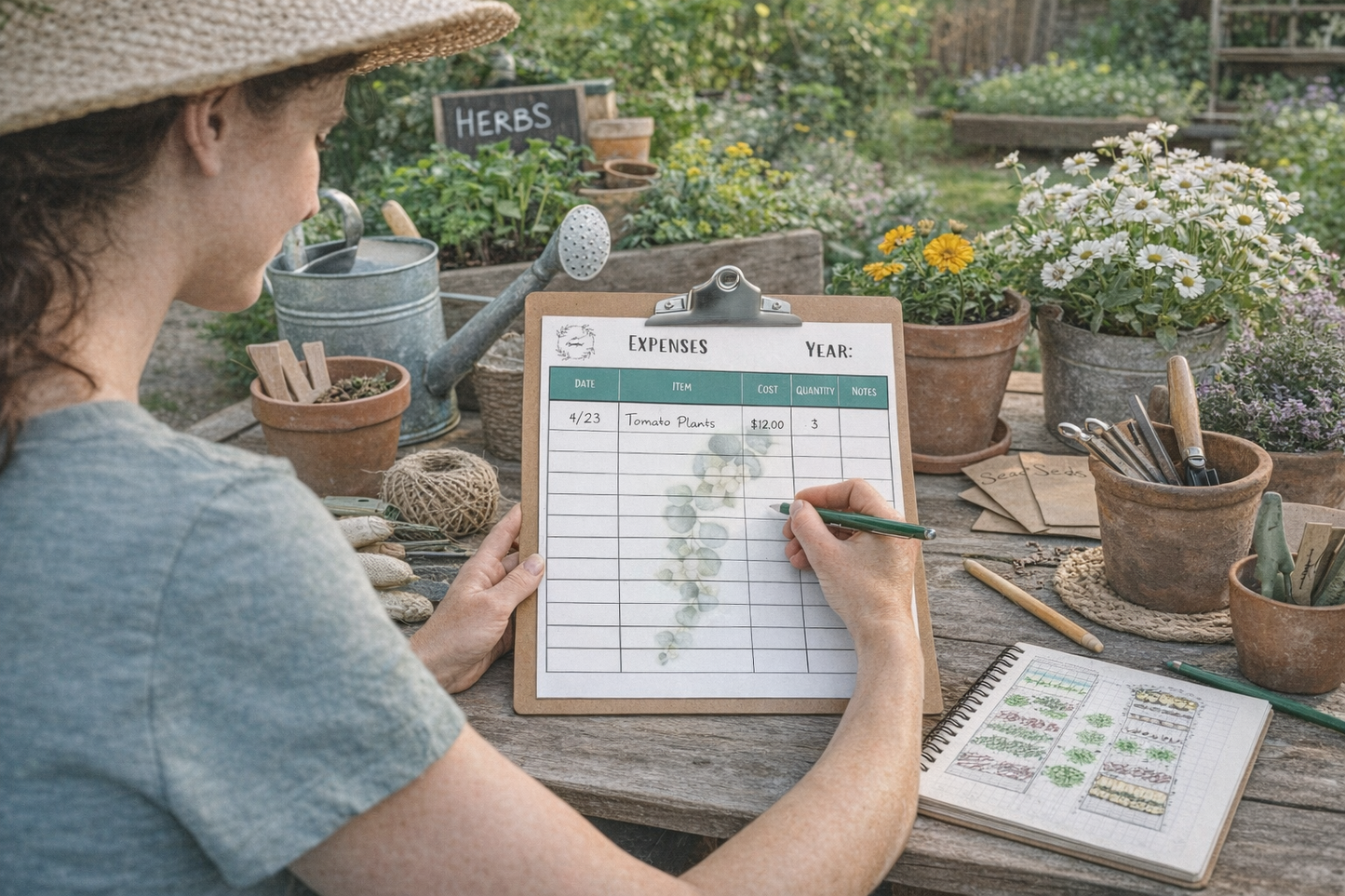 Garden Expenses Tracker Sheet