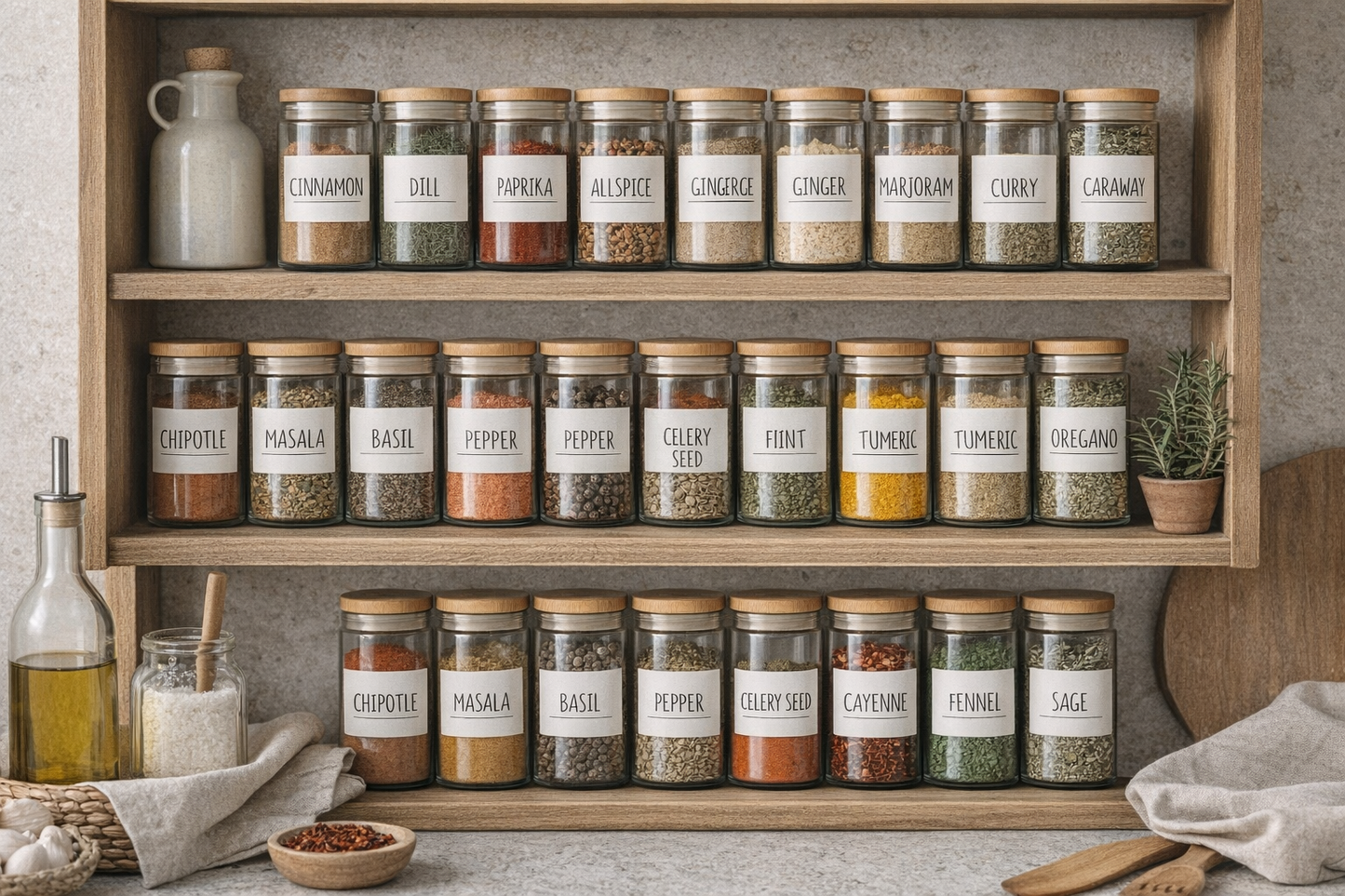 Spice Jar Labels