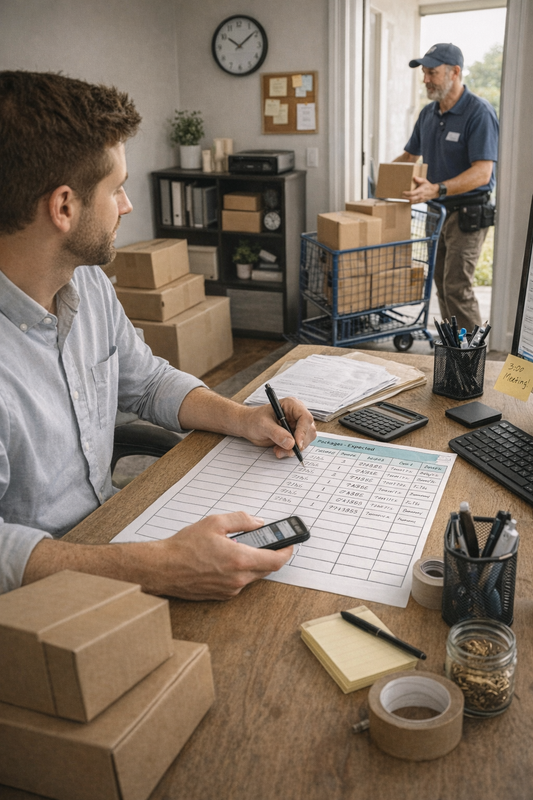 Package Tracker List: Shipping, Receiving (Digital Download)