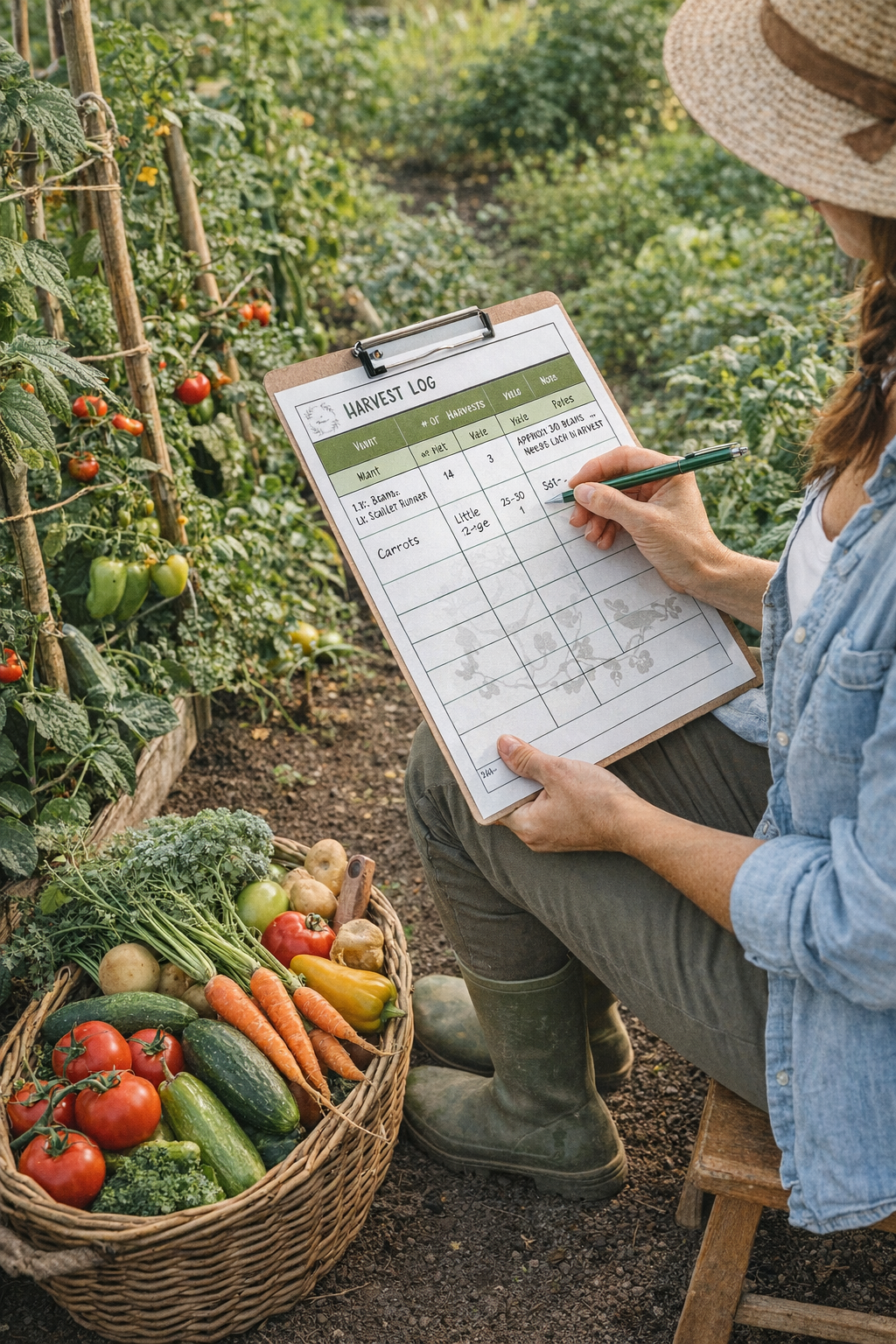 Garden Harvest Log Printable: Yearly Yield Tracker
