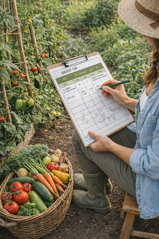 Garden Harvest Log Printable: Yearly Yield Tracker
