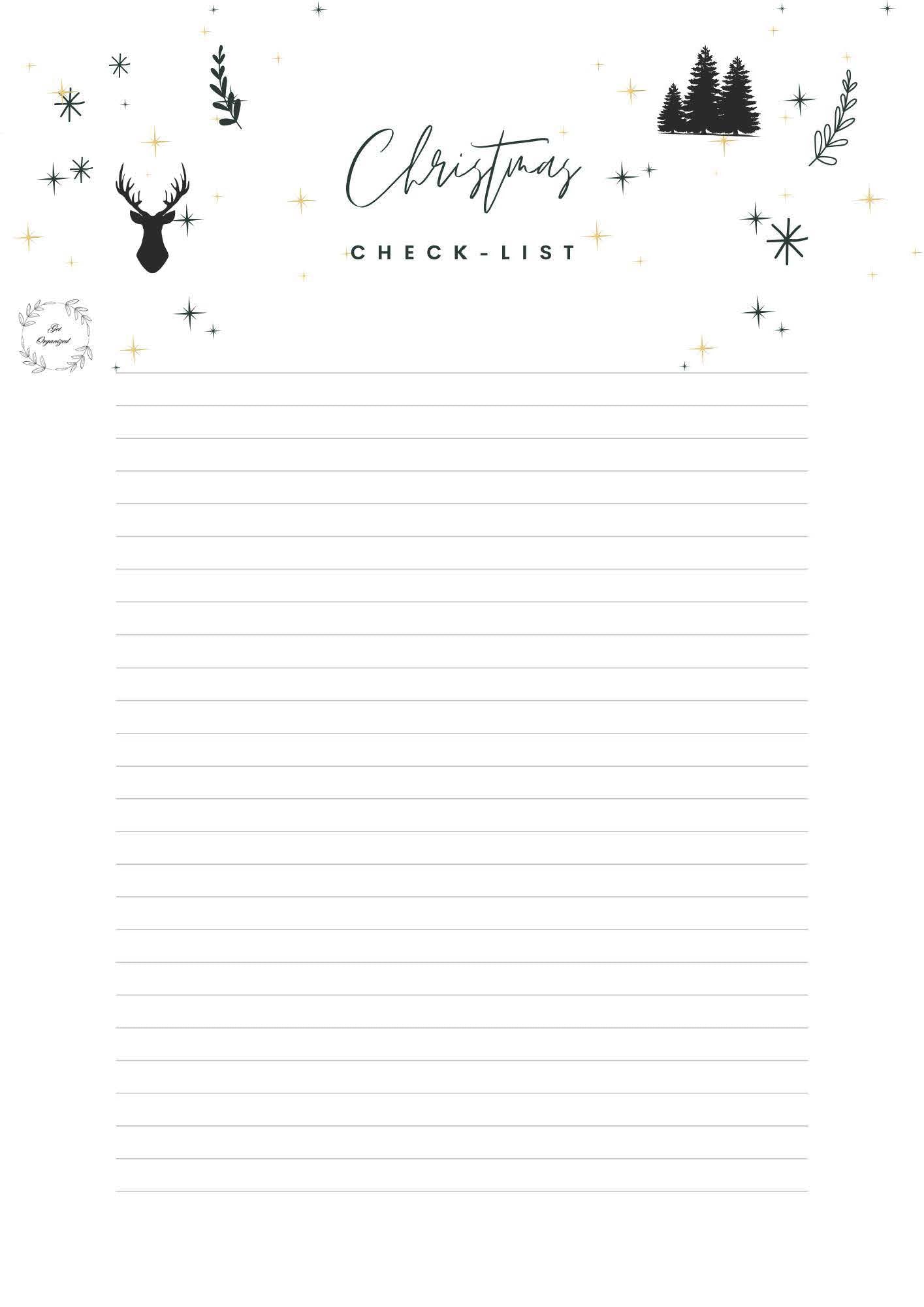 Christmas Check List