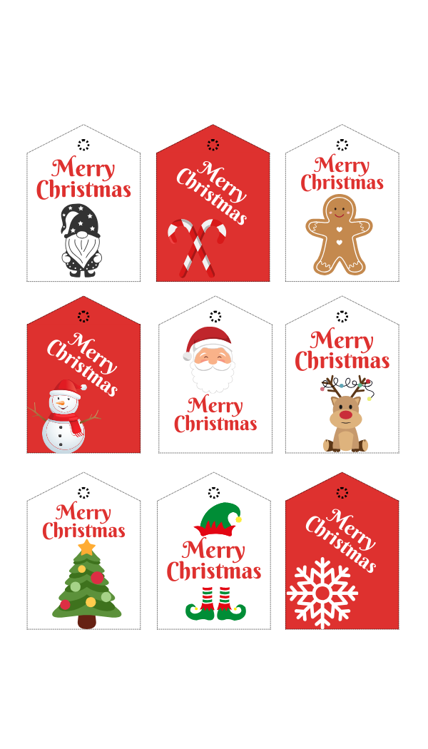 Merry Christmas Gift Tags