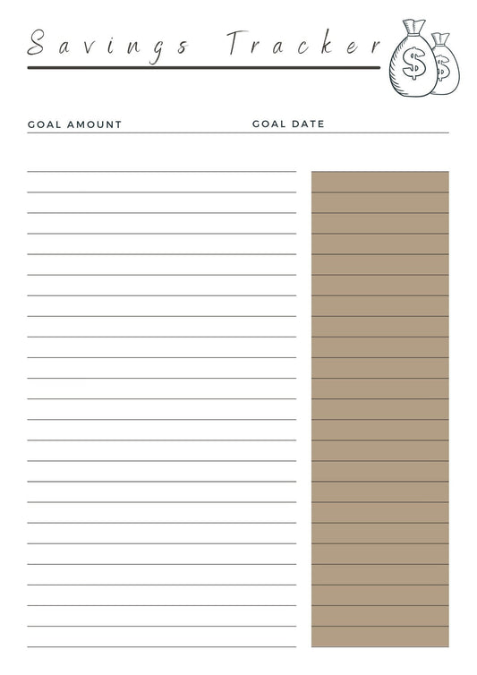 Savings Tracker